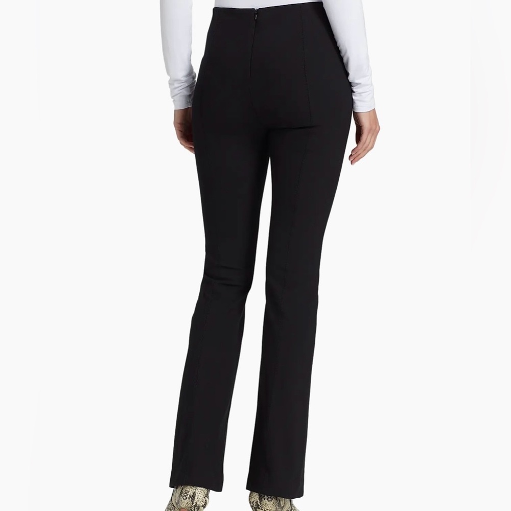 NWT Rag & Bone Simone Flare Black Pants Pull On Stretchy Seamed Size 2 Career